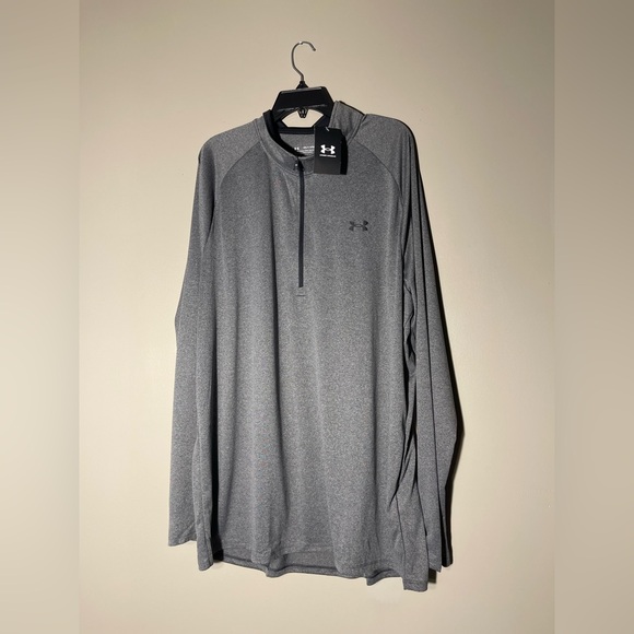 Under Armour Men's UA Tech Half-Zip Pullover Sweatshirt Gray Big & Tall - Picture 3 of 9